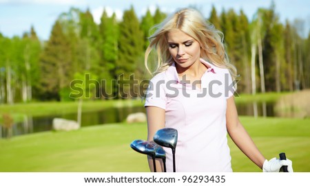 Womans golf