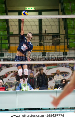 MILAN, ITALY - DECEMBER, 1:    I. Botto (11) in Vero Volley  Monza - Globo BP Frosinate Sora ( Italian Volley League A2) on December, 1, 2013 in Milan , Italy