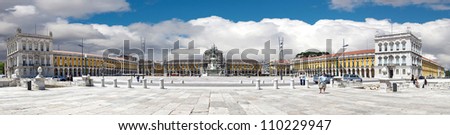 famous Commerce Square also known as Terreiro do Paco in Lisbon,