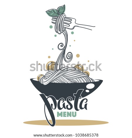 Similar – Image, Stock Photo Composition of pasta and kitchenware on table