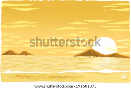 The view of Beach landscape