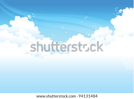  clouds  In Blue Sky