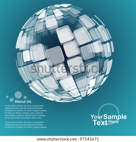 Abstract Globe Design Background, Vector