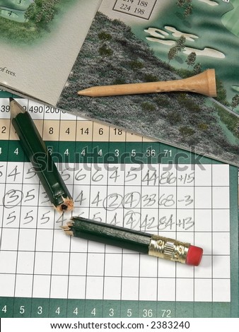 Golf Scorecard & Items