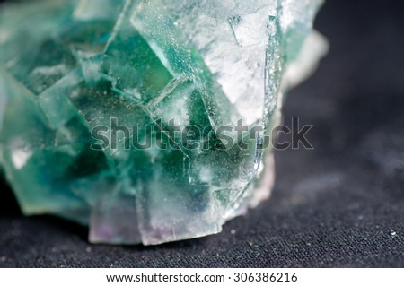 large green blue fluorire mineral crystal sample, science