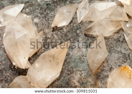 calcite crystal mineral samples, a rare earth mineral