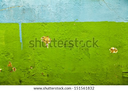 Old Painted Exterior or Interior Wall