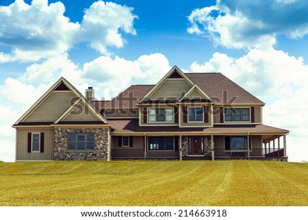 Big Home With Cloudy Sky
