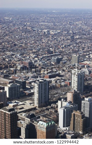 Aerial View of Chicago\'s West Side