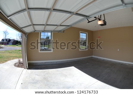 Newly Constructed Home\'s Garage Interior