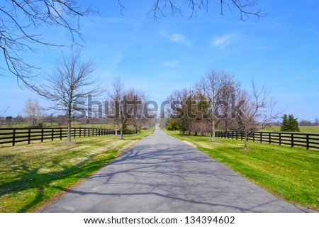 Horse Farm in Kentucky\'s Horse Country in Lexington, Kentucky