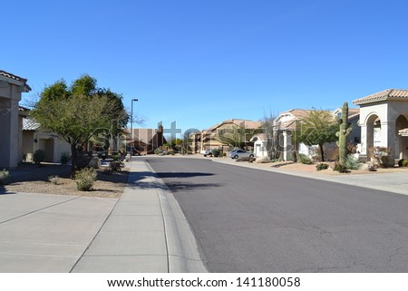 Western Style Neighborhood in Arizona
