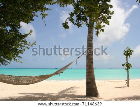 Relaxing in the Maldives Stockfoto © 
