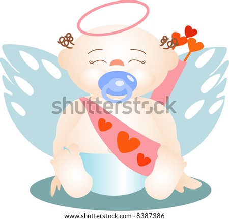 The angel of love in his image more innocent as a baby. Foto stock © 