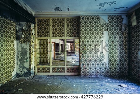 Similar – Image, Stock Photo abandoned hotel Hotel