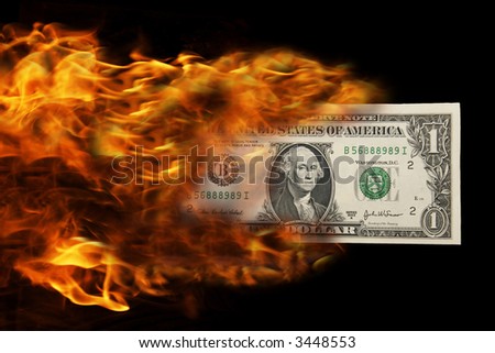 Dollar on fire