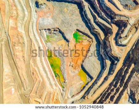 Similar – Image, Stock Photo Mining terraces in Riotinto, Huelva