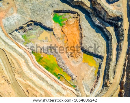 Similar – Image, Stock Photo Mining terraces in Riotinto, Huelva