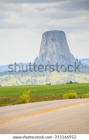The Devils Tower National Monument, Wyoming, USA