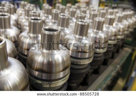 Drive shafts in its factory