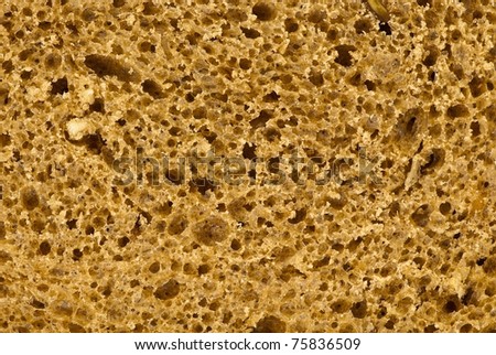 Close-up of wholemeal bread texture