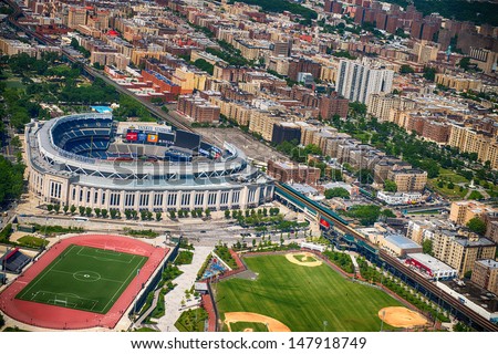 NEW YORK CITY - JUN 14: Yankee Stadium is a stadium located in The Bronx in New York City. It is the home ballpark for the New York Yankees. June 14, 2013 in New York City, USA.