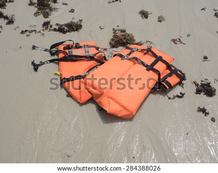 life jacket save your life on beach