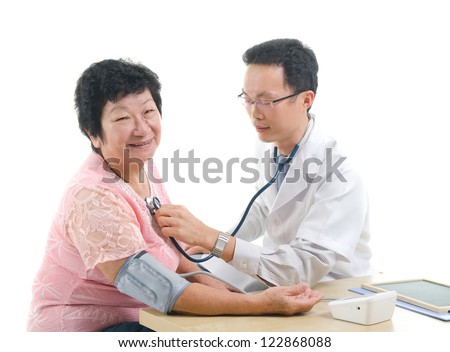 asian doctor doing medical check up