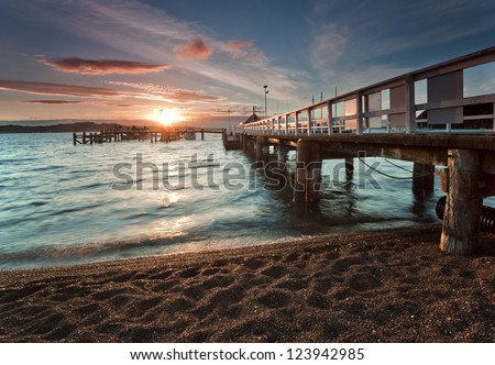 Sunset at Russell, Bay of Islands, New Zealand