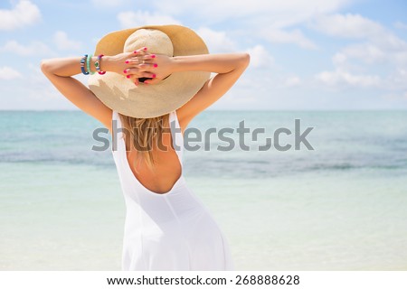 Similar – Image, Stock Photo Beach Life Style Joy