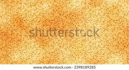 Yellow foam sponge seamless texture. Vector illustration. Synthetic material vector pattern. Vinyl acetate sheet background. Bath cleanser or shower scrubber