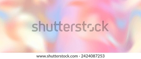 Delicate pastel seamless mother-of-pearl pattern in the colors of the dawn sky. Perl waves background. Gradient nacre mesh in vector format.