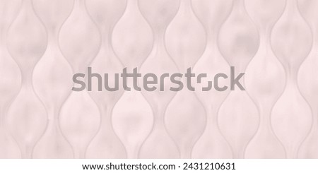 Soft surface of quilted mattress with wavy seamless pattern. Top view on bedding textile or blanket with light texture. Gradient mesh vector illustration