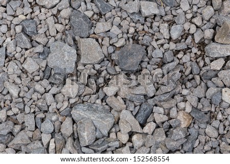 close up of gravel path for use as background texture
