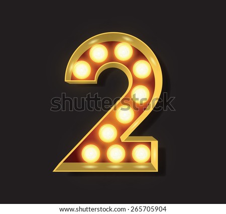 Marquee Light Letter - Vector - 2