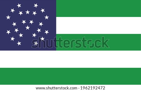 New York Police Department Flag NYPD vector isolated on transparent background. One stripe for each borough with 24 stars and a field of blue representing the police.