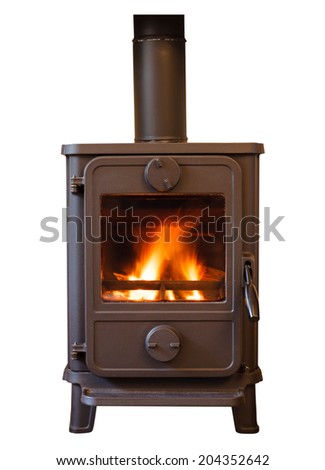 Wood Burner Stock Photo 204352642 : Shutterstock
