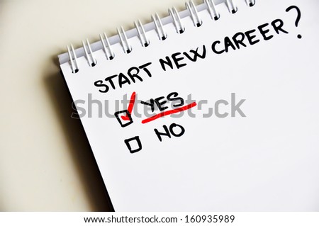 Start a new career