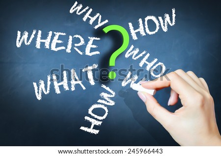 Questions where when why on blackboard