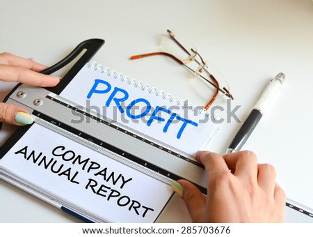 Annual report of your business to analyze financial results
