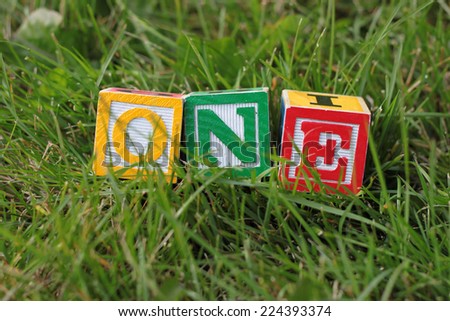 Blocks Spell That Spell One In the Grass