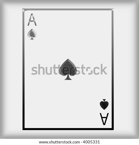 3d Ace of Spades