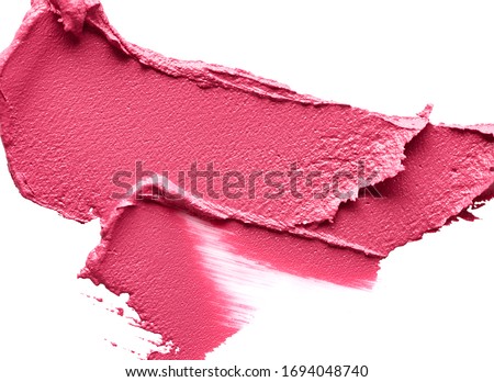 Smudged lipstick isolated on white background Foto d'archivio © 