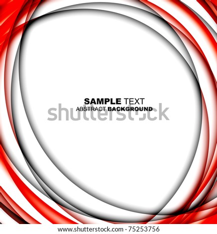 Abstract red template with place for text