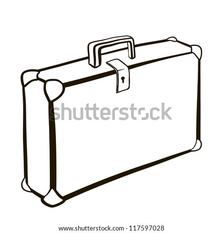 Briefcase. A Children'S Sketch Stock Vector Illustration 117597028 ...