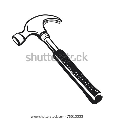 Hammer. A sketch of a metal hammer