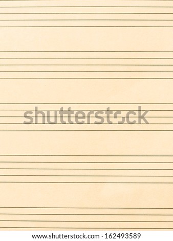 Sheet of music paper