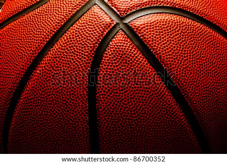 Basketball closeup