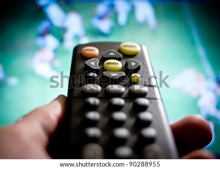 Watching football / sports on TV
