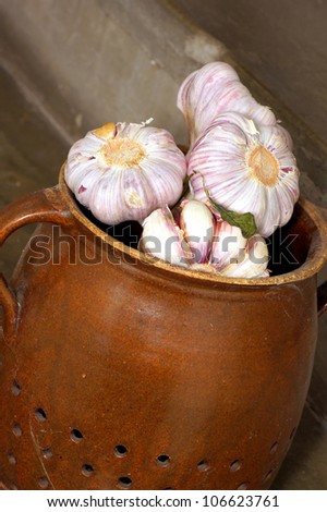 Garlic in ancient ceramics.